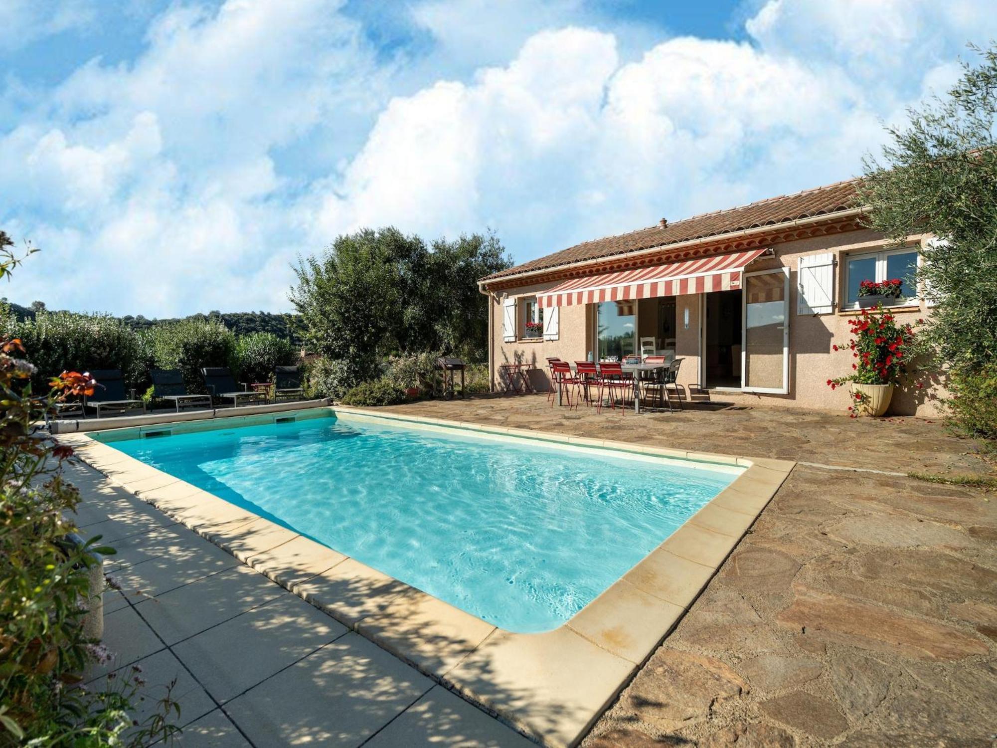 Вилла House In The South Of France With Private Pool Roquebrun Экстерьер фото